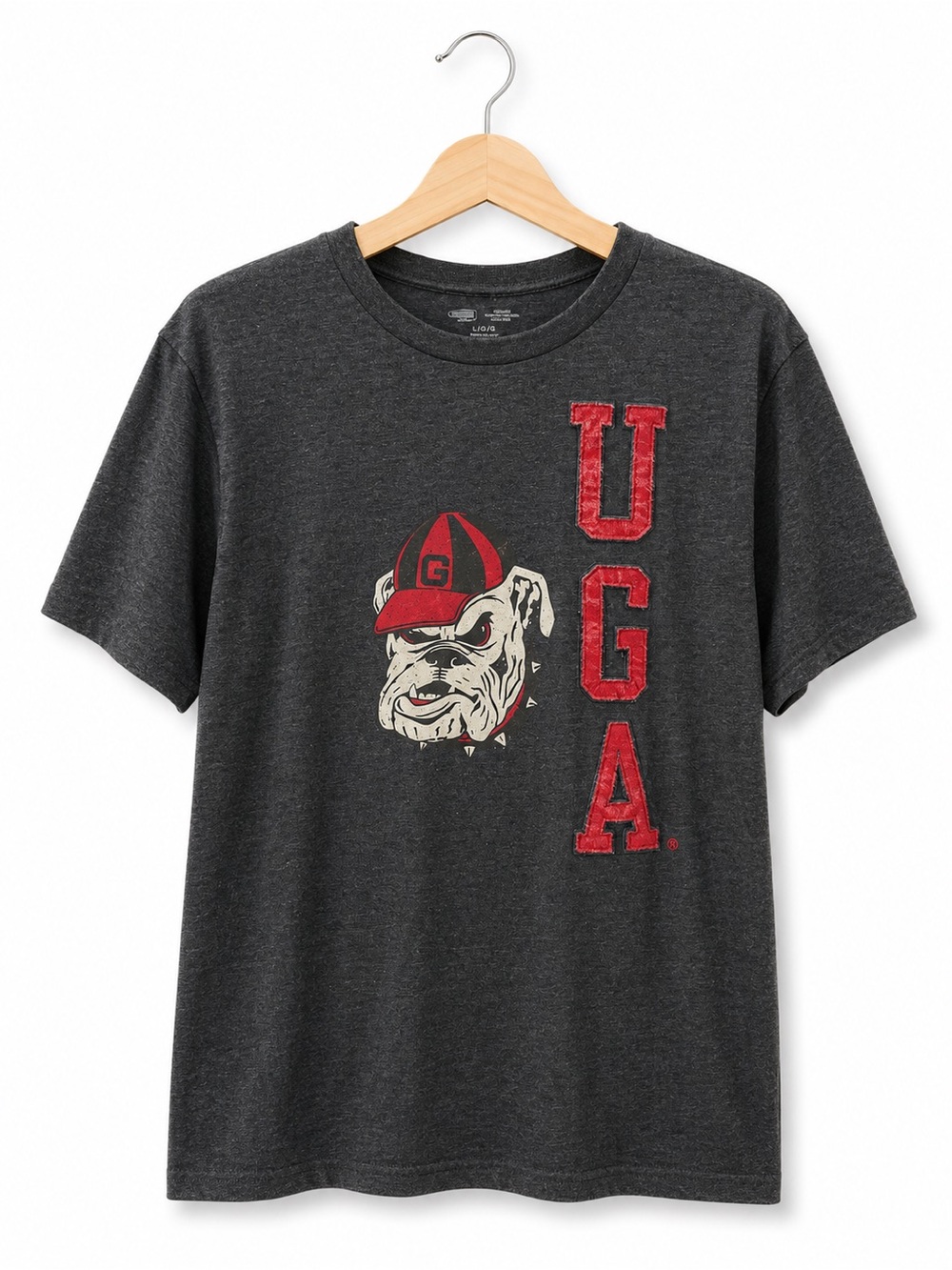Old Navy Georgia Bulldogs UGA‎ Graphic Applique T-Shirt Mens Large Gray